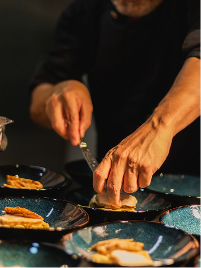 Wood-fired flatbread with seasonal toppings